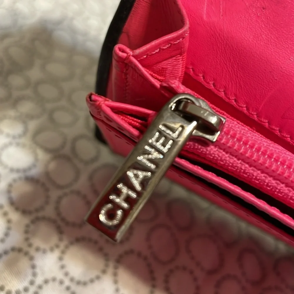Chanel Cambon Quilted Bi-Fold Long Wallet